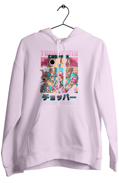 Women's hoodie with prints One Piece Tony Tony Chopper. Adventures, anime, fantasy, light novel, manga, one piece, tony tony chopper, tv series. 2070702