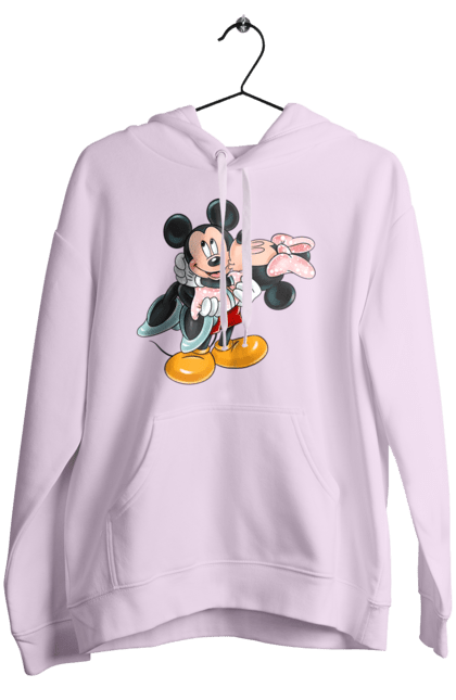 Жіноче худі з принтом "Міккі Маус та Мінні Маус". Mickey mouse, minnie mouse, дісней, міккі, міккі маус, мінні маус, мультфільм. 2070702