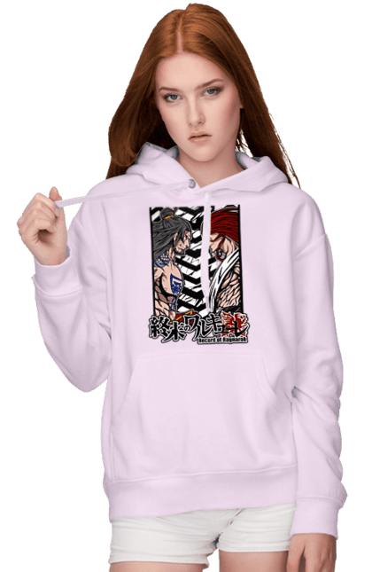 Women's hoodie with prints Record of Ragnarok Thor vs Lu Bu. Anime, comics, lu bu, manga, netflix, record of ragnarok, thor. 2070702