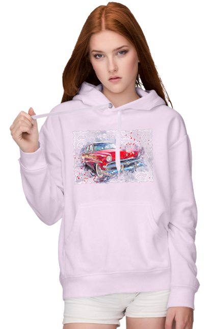 Women`s hoodie with prints Car gas. Car, car gas, gas, road, victory, wheel. 2070702