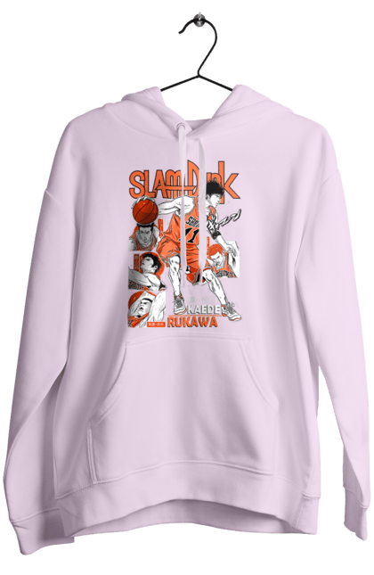 Women's hoodie with prints Slam Dunk Kaede Rukawa. Anime, basketball, comedy, kaede rukawa, manga, school, shonen, slam dunk, sports anime. 2070702