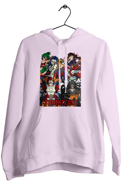 Women's hoodie with prints Demon Slayer. Anime, demon slayer, eternal paradise faith, kimetsu no yaiba, kokushibo, manga, twelve kizuki, upper rank six. 2070702