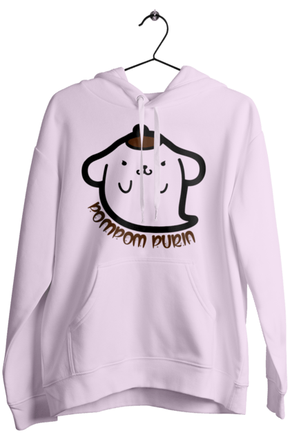 Women's hoodie with prints Hello Kitty Pompompurin. Brand, character, ghost, halloween, hello kitty, pompompurin. 2070702