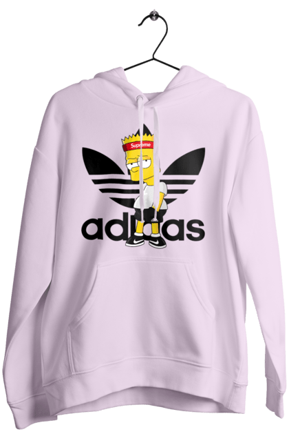 Жіноче худі з принтом "Adidas Барт". Adidas, bart, адідас, барт, мультфільм, серіал, сімпсон. 2070702