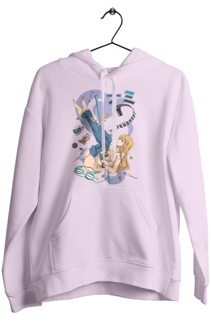 Women's hoodie with prints One Piece Nami. Anime, cat burglar, manga, nami, one piece, straw hat pirates. 2070702