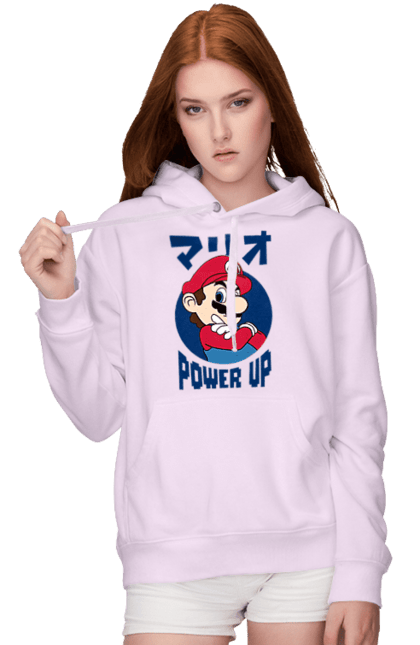 Women's hoodie with prints The Super Mario Bros.. Character, game, mario, mario bros, nintendo, super mario bros. 2070702