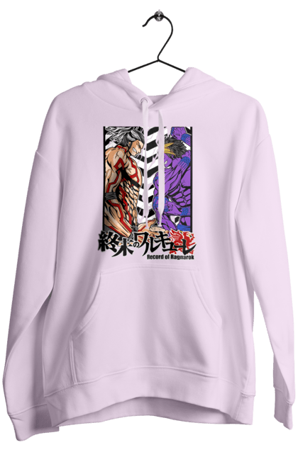 Women's hoodie with prints Record of Ragnarok Shiva vs Raiden. Anime, comics, manga, netflix, raiden, record of ragnarok, shiva. 2070702