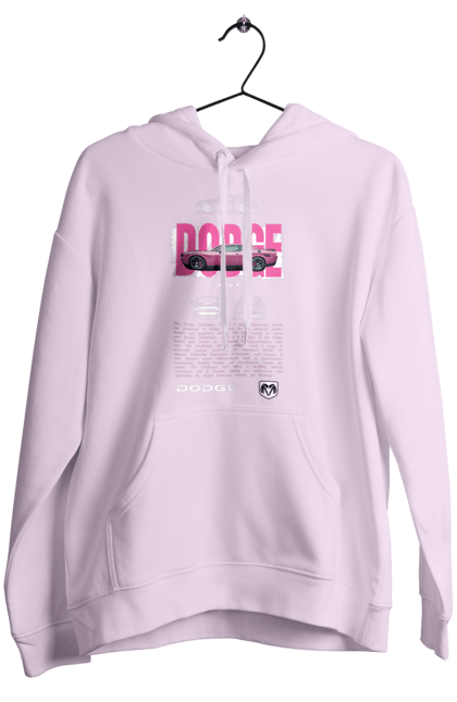 Women's hoodie with prints Dodge. Automobile, car, challenger, chrysler, dodge, race. 2070702