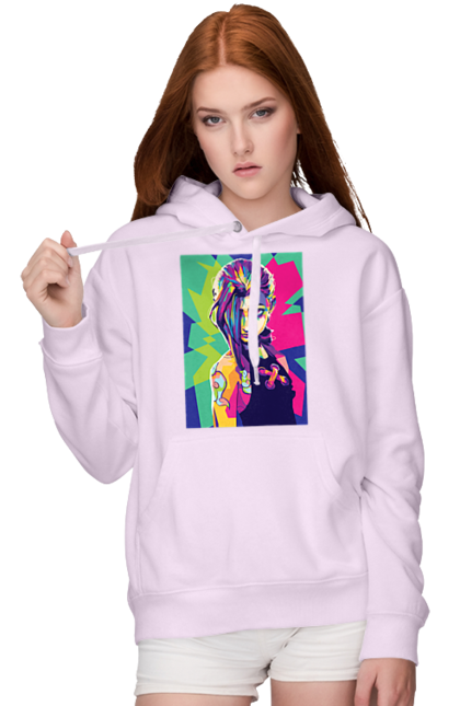 Women's hoodie with prints Arcane. Animated series, arcane, fantasy, fortiche, jinx, league of legends, riot games, wai. 2070702