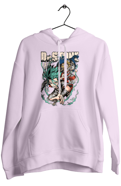 Women's hoodie with prints Dr. Stone Senku and Ryuusui. Anime, dr. stone, ishigami, manga, ryuusui, ryuusui nanami, senku, senku ishigami. 2070702