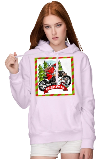 Santa on a motorcycle