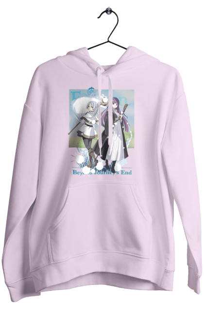 Women's hoodie with prints Frieren: Beyond Journey's End. Anime, elf, fern, frieren, heroine, magician, manga. 2070702