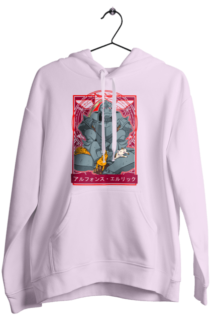 Women's hoodie with prints Fullmetal Alchemist Al Elric. Adventures, al elric, alphonse, anime, comedy, fullmetal alchemist, manga, steampunk. 2070702