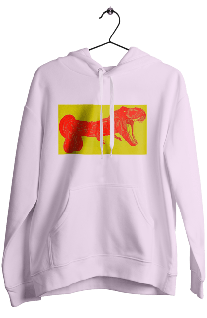 Women`s hoodie with prints Member Dinosaur. Dinosaur, member, pisyun. 2070702