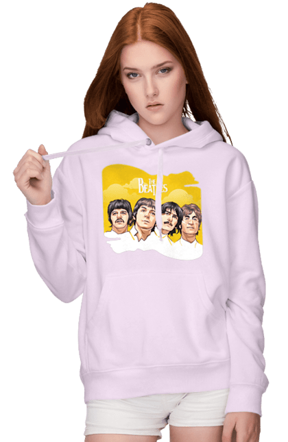 Women's hoodie with prints The Beatles. Beatles, george harrison, john lennon, liverpool four, music, paul mccartney, ringo starr. 2070702