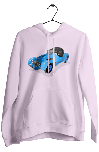 Women`s hoodie with prints Car. Auto, car, classic, old, old machine. 2070702
