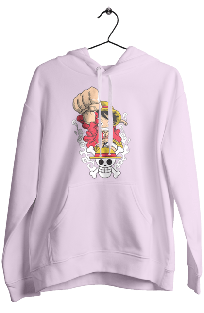 Women's hoodie with prints One Piece Luffy. Anime, luffy, manga, monkey de luffy, one piece, pirates. 2070702