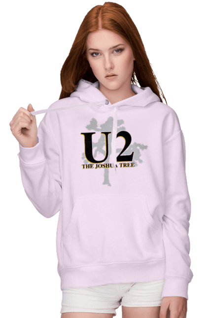 Women's hoodie with prints Group U2. Alternative rock, dance rock, group, music, post-punk, rock, soft rock, tour. 2070702