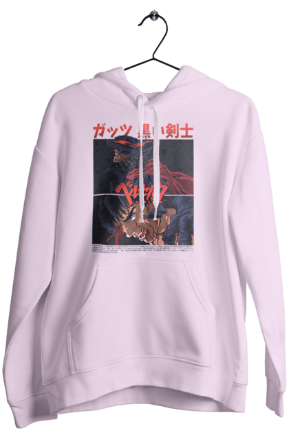 Women's hoodie with prints Berserk. Anime, berserk, griffith, guts, kentaro miura, manga. 2070702