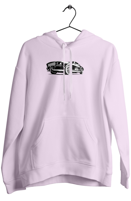 Жіноче худі з принтом "Автомобіль". Автомобіль, америка, мустанг, потужний, форд, форсаж. 2070702