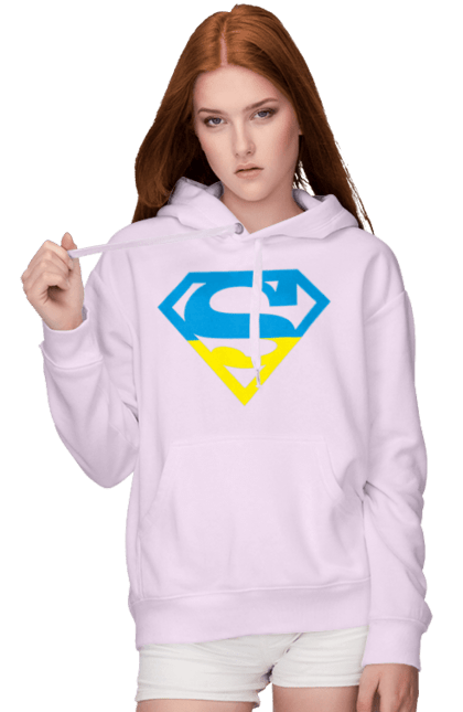 Women`s hoodie with prints Ukraine super. Super, symbolism, ukraine. 2070702