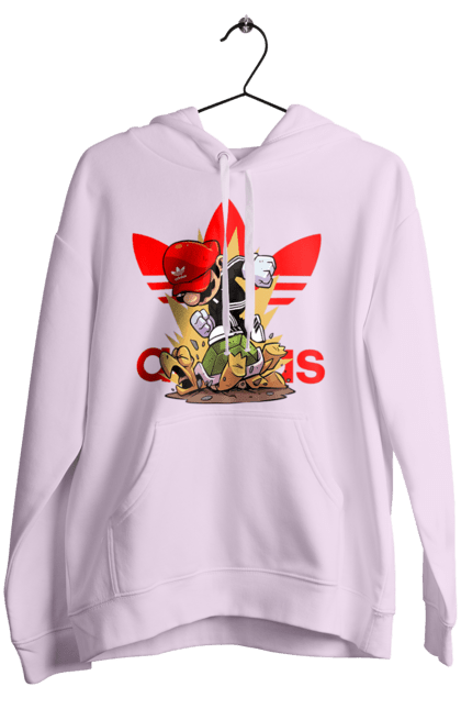 Women's hoodie with prints Adidas Mario. Adidas, character, game, mario, mario bros, nintendo, super mario bros. 2070702