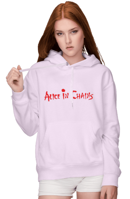 Women's hoodie with prints Alice in Chains. Alice in chains, alternative metal, alternative rock, group, grunge, hard rock, music, rock, sludge metal. 2070702