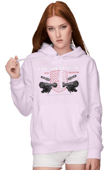Women`s hoodie with prints FGM 148 Javelin. Caesar, himars, javelin, nlaw, patriot, weapons, zaluzhny. 2070702