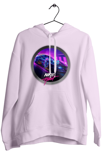Жіноче худі з принтом "Need for speed Heat". Heat, need, need for speed, nfs, speed, unbound, нид, нфс, спид, фор. PrintMarket - інтернет-магазин одягу та аксесуарів з принтами плюс конструктор принтів - створи свій унікальний дизайн