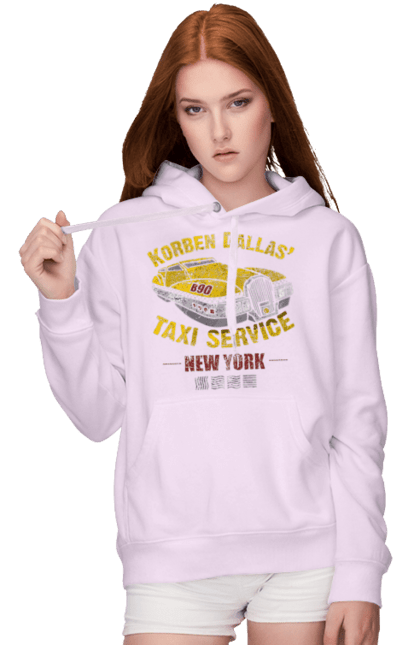 Women`s hoodie with prints Fifth element | Korban Dallas | Taxi service. Corban dallas, fifth element, new york, taxi, taxi service. 2070702