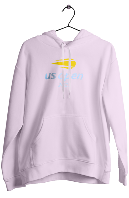 Women`s hoodie with prints US Open 2022 tennis tournament. American championship, ball, hard, new york, open championship, players, prize fund, racket, sponsor, tennis. 2070702