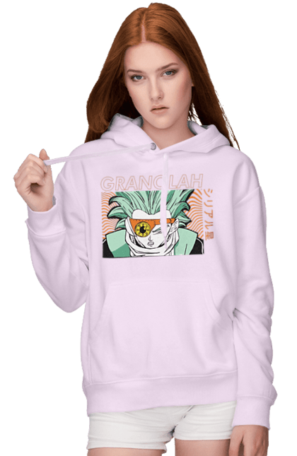 Women's hoodie with prints Dragon Ball Granolah. Anime, dragon ball, goku, granolah, manga, tv series, vegeta. 2070702