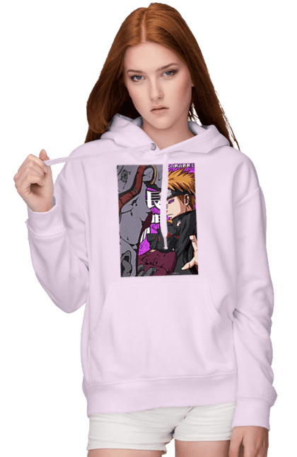 Women's hoodie with prints Naruto Yahiko. Akatsuki, anime, character, manga, naruto, ninja, pain, tv series, yahiko. 2070702