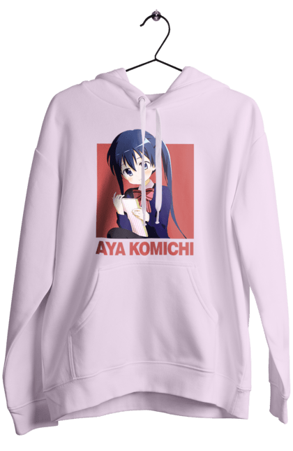 Women's hoodie with prints Kiniro Mosaic Aya Komichi. Anime, aya komichi, gold mosaic, kiniro mosaic, kinmoza, manga. 2070702