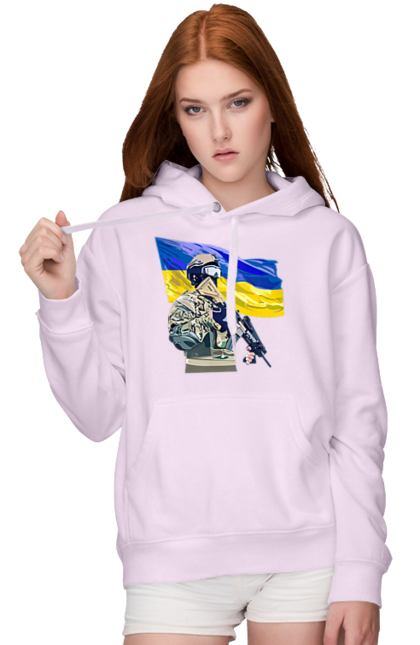 Women`s hoodie with prints Armed Forces | Flag 2070702