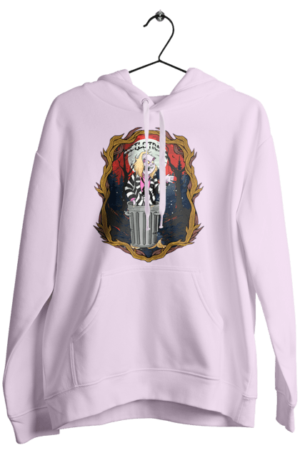 Women's hoodie with prints Beetlejuice. Beetlejuice, comedy, ghost, horror, movie, tim burton, warner bros. 2070702