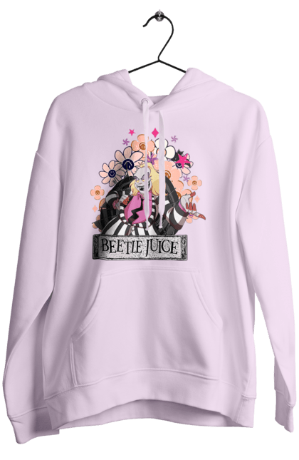 Women's hoodie with prints Beetlejuice. Beetlejuice, comedy, ghost, horror, movie, tim burton, warner bros. 2070702