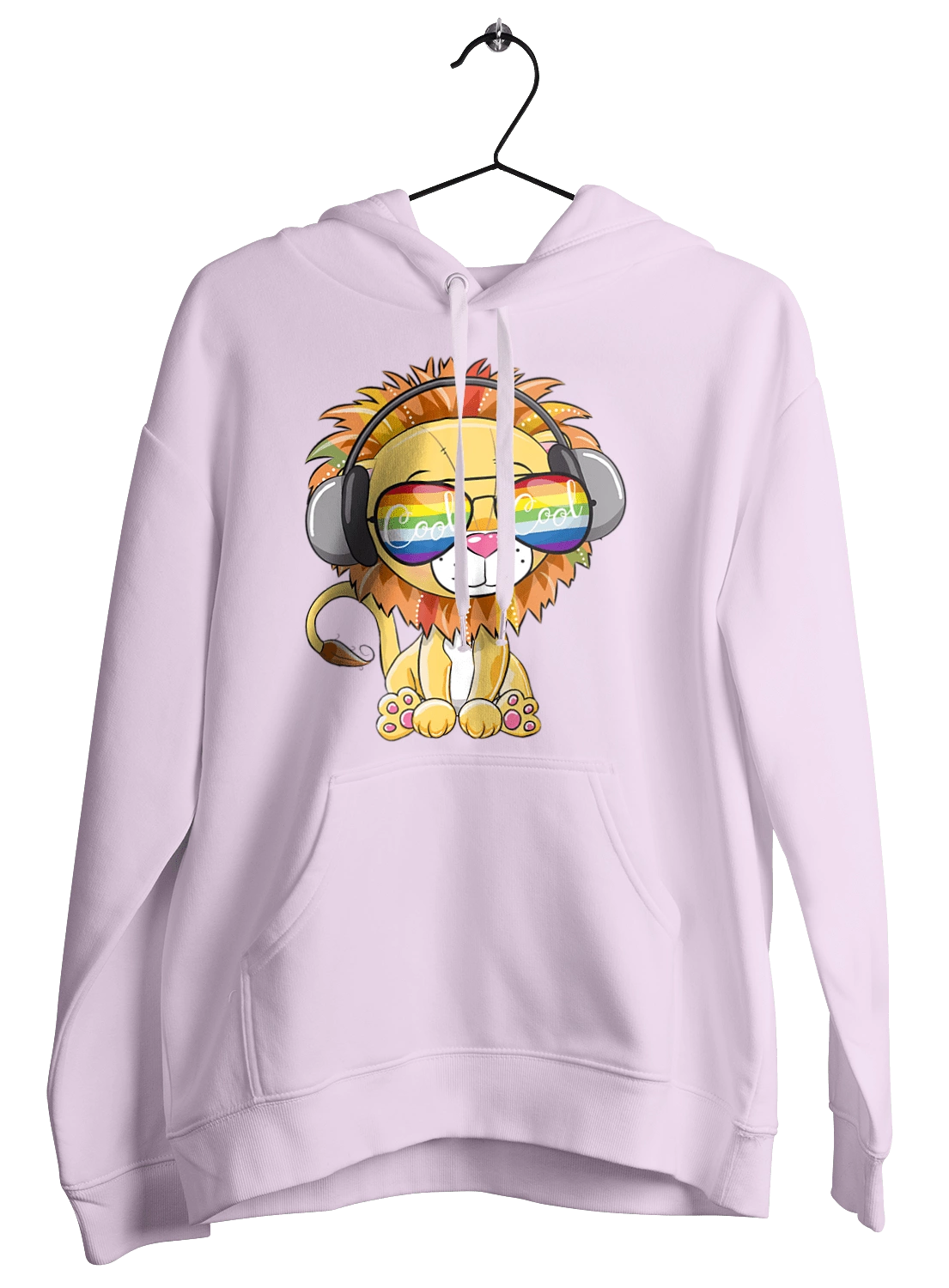 Lion In Glasses And Headphones