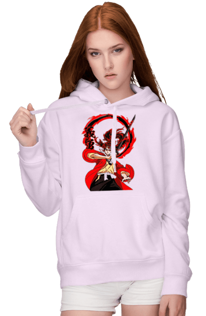 Women's hoodie with prints Demon Slayer Yoriichi Tsugikuni. Anime, demon slayer, manga, tsugikuni, yoriichi, yoriichi tsugikuni. 2070702