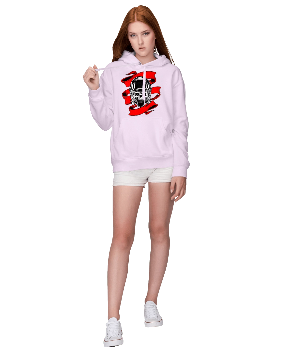 Skull in a motorcycle helmet