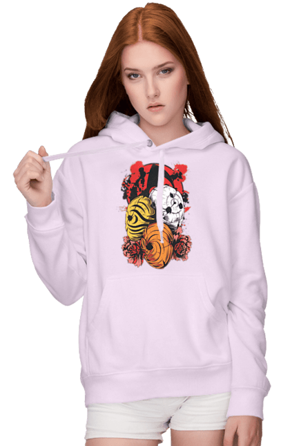 Women's hoodie with prints Naruto Obito Uchiha. Anime, character, manga, naruto, ninja, obito, obito uchiha, tv series, uchiha. 2070702