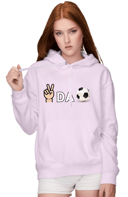 Женское худи с принтом Ребус пис да бол. Мем, пис, писдабол, прикольная, ребус, смешная, юмор. 2070702