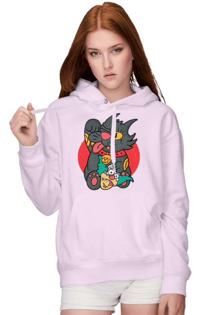 Women`s hoodie with prints The Simpsons Krusty the Clown. Clown, krusty, krusty the clown, simpsons. 2070702