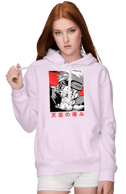 Women's hoodie with prints Naruto Yahiko. Akatsuki, anime, character, manga, naruto, ninja, pain, tv series, yahiko. 2070702