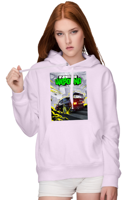 Women`s hoodie with prints Need for Speed Unbound. Heat, need, need for speed, nfs, speed, unbound. 2070702