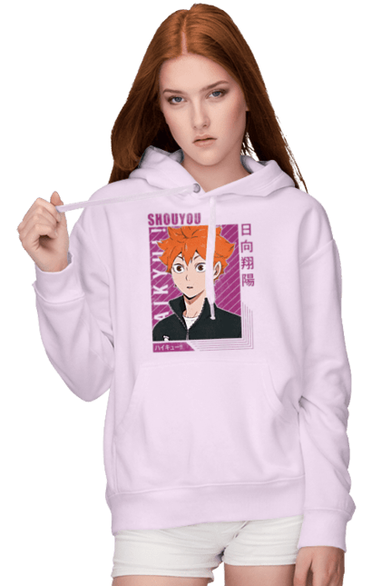 Жіноче худі з принтом "Волейбол!! Хіната". Anime, haikyu, hinata, manga, shoyo hinata, аніме, волейбол, манга, хіната, шьо хіната. 2070702