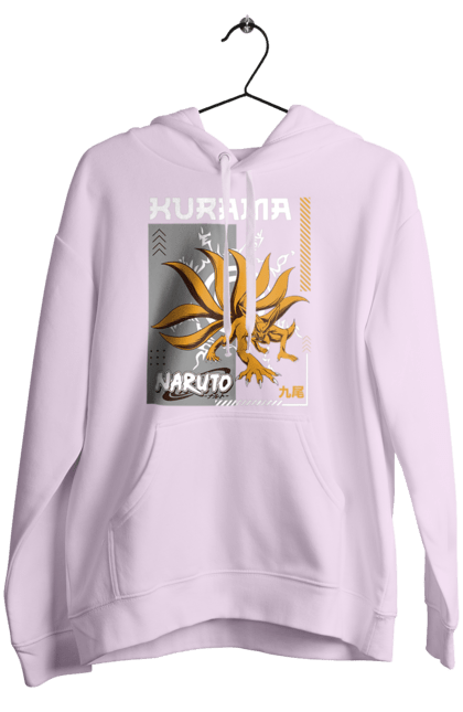 Women's hoodie with prints Naruto Kurama. Anime, character, kurama, manga, naruto, ninja, tv series. 2070702