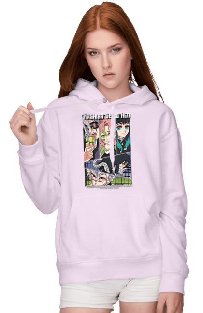 Women's hoodie with prints Demon Slayer Hashira. Anime, demon slayer, hashira, kimetsu no yaiba, manga. 2070702