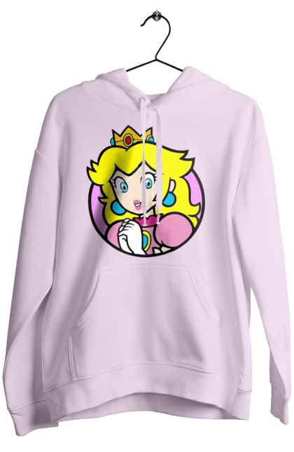 Women's hoodie with prints Mario Bros. Princess Peach. Character, game, mario, mario bros, nintendo, princess peach, super mario bros. 2070702