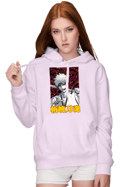 Women's hoodie with prints Bleach Ichigo Kurosaki. Anime, bleach, ichigo, ichigo kurosaki, manga. 2070702